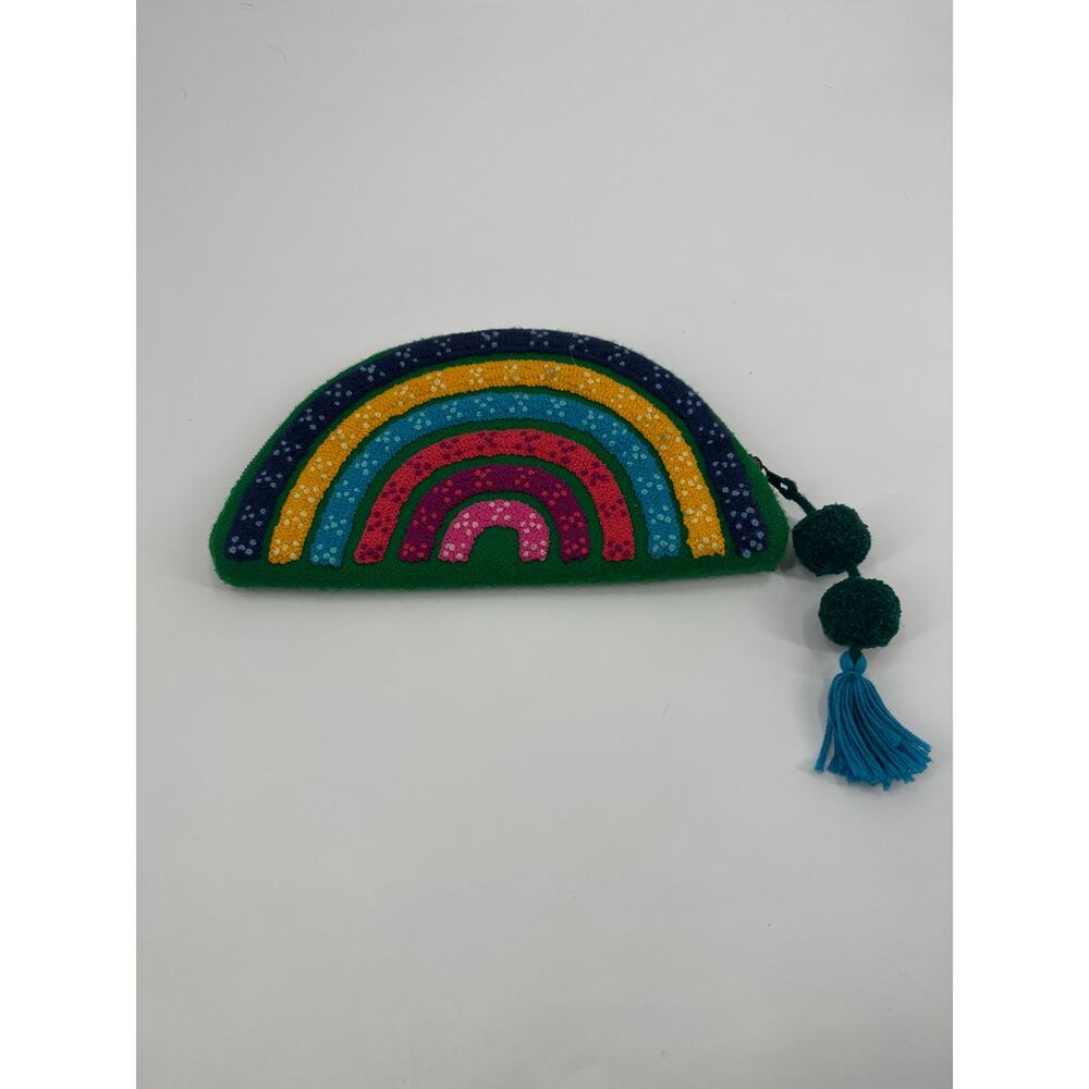 Noonday Collection Rainbow Clutch Fair Trade Handmade Purse